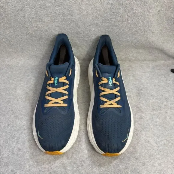 Hoka Arahi 7 Men's Running Shoes Navy Teal Orange Lace Up Athletic Sneakers 12D - Picture 3 of 10